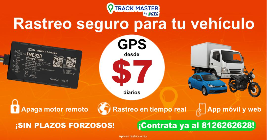 Rastreo seguro para tu vehículo: GPS desde 7 dólares diarios
